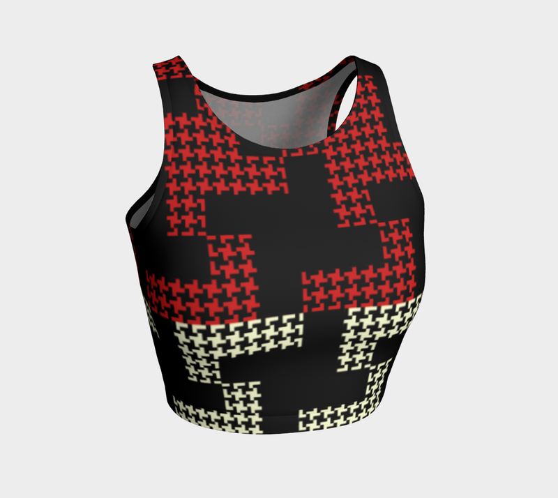 Americana 2 Athletic Crop Top - Objet D'Art