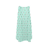 striped mint martini here is looking at you Sleeveless A-Line Pocket Dress (Model D57) - Objet D'Art