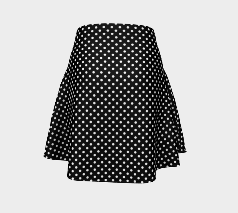 Micro Polka Dot Flare Skirt - Objet D'Art