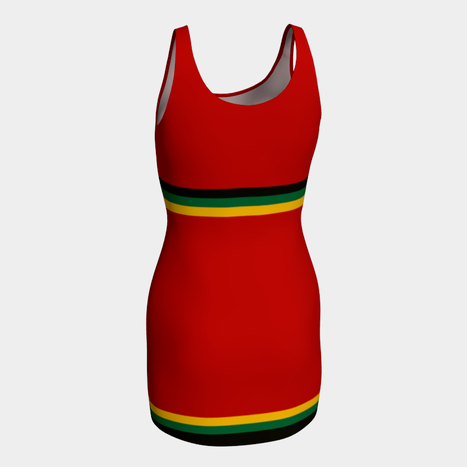 Pan African Bodycon Dress - Objet D'Art