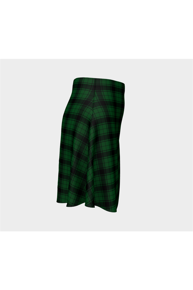 Hunters Green Plaid Flare Skirt - Objet D'Art