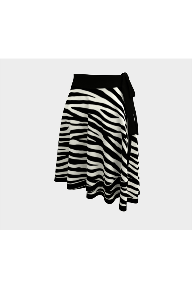 Zebra Print Wrap Skirt - Objet D'Art