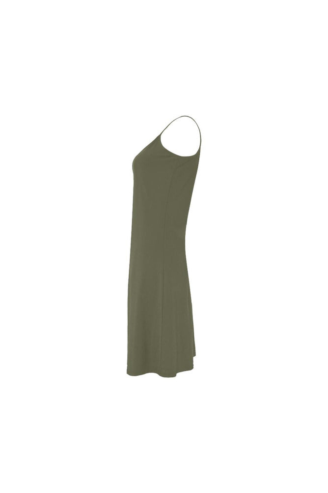 Green D05 FRONT Alcestis Slip Dress (Model D05) - Objet D'Art