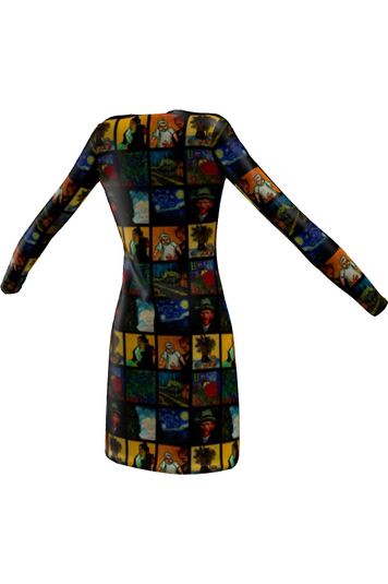 Van Gogh Collage Ladies Cardigan - Objet D'Art