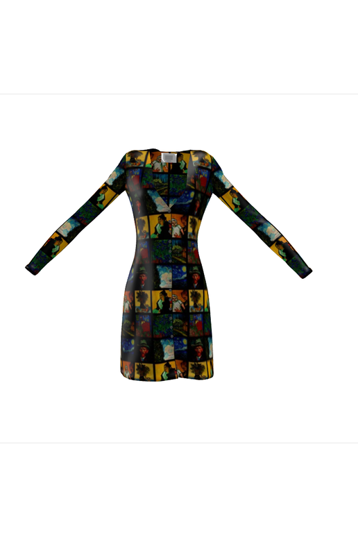 Van Gogh Collage Ladies Cardigan - Objet D'Art