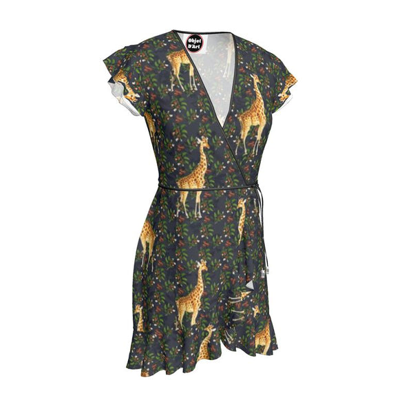 Giraffe Print Tea Dress - Objet D'Art