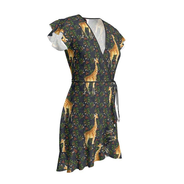 Giraffe Print Tea Dress - Objet D'Art