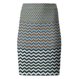 Eclectic Chevron Pencil Skirt - Objet D'Art