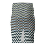Eclectic Chevron Pencil Skirt - Objet D'Art