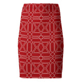 Shapes and Sizes Pencil Skirt - Objet D'Art