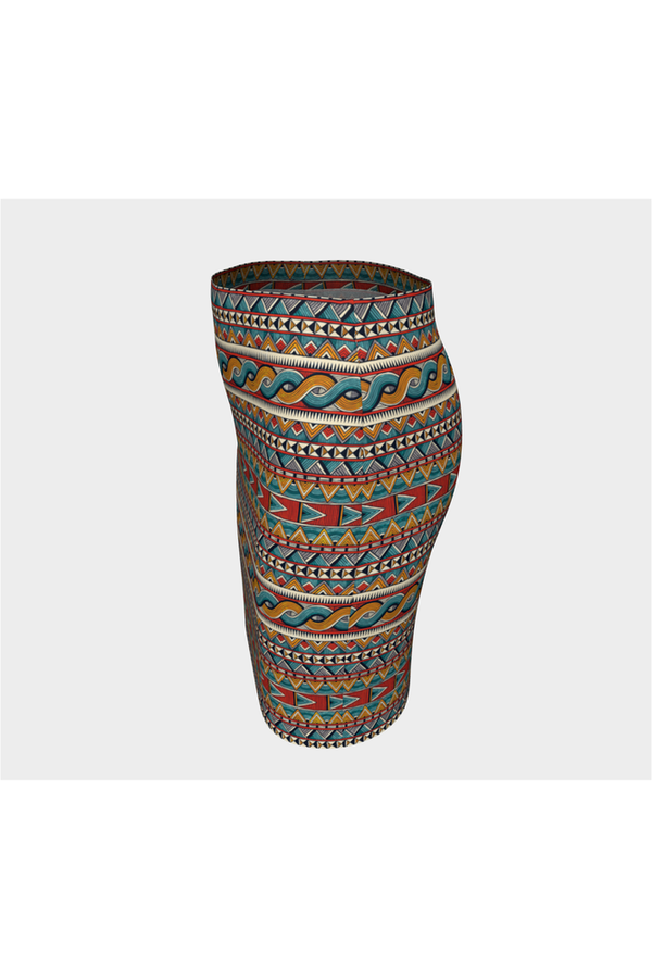 Tribal Fitted Skirt - Objet D'Art