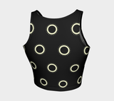 Disc pattern Athletic Crop Top - Objet D'Art