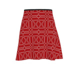Geo Abstract Flare Skirt - Objet D'Art