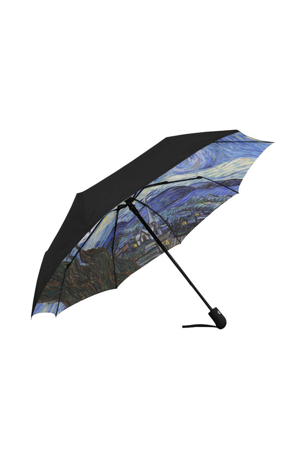 Starry Nights Anti-UV Auto-Foldable Umbrella (Underside Printing) - Objet D'Art