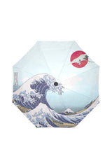 Great Wave & Crane in Sun Auto-Foldable Umbrella (Model U04) - Objet D'Art