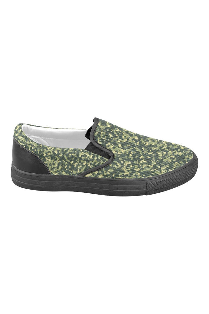 Forest Camouflage Men's Slip-on Canvas Shoes - Objet D'Art Online Retail Store