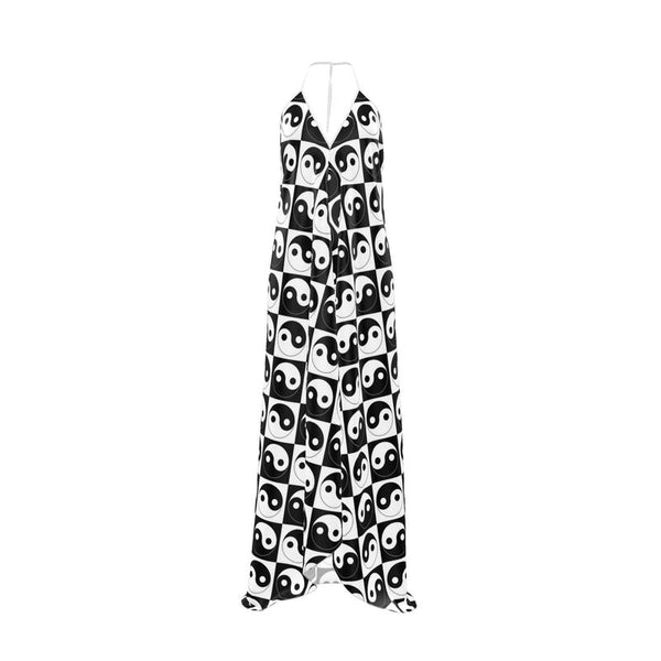 Yin & Yang Halterneck Backless Dress - Objet D'Art