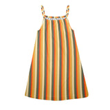 autumn grooves 2 yoga_leggings_template-Recovered-Recovered copy-Recovered-Recovered-Recovered-Recov Drawstring Neck Sleeveless Dress (Model D68) - Objet D'Art