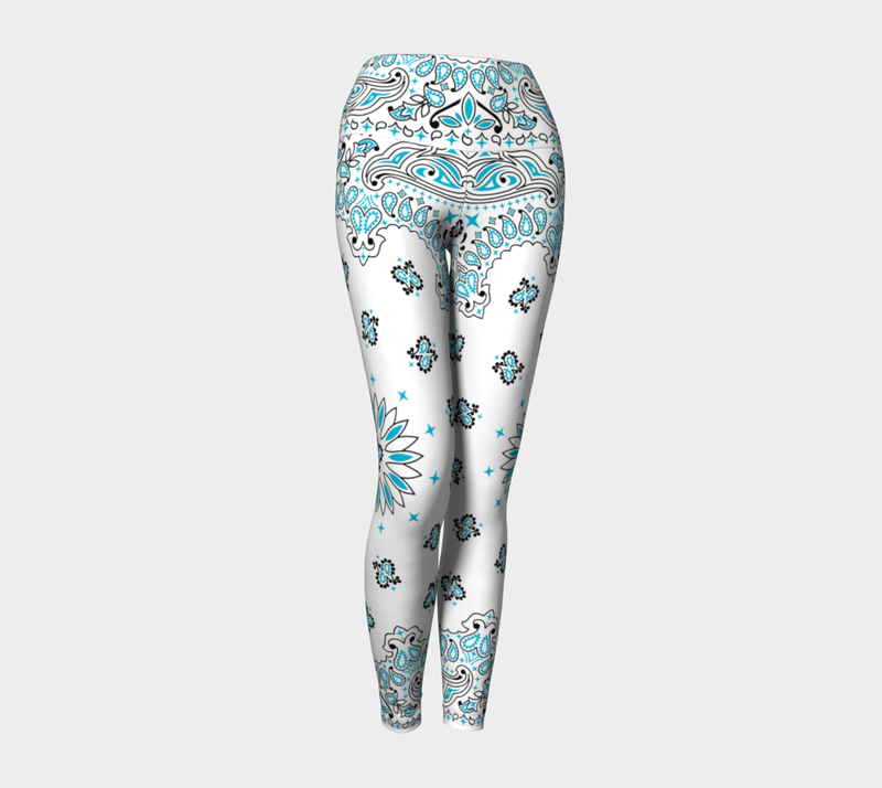 Bandana Print Yoga Leggings - Objet D'Art