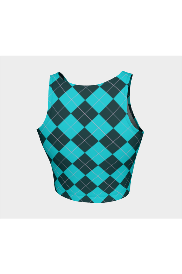 Argyle Angel Athletic Crop Top - Objet D'Art