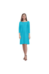 Blue Atoll Rhea Loose Round Neck Dress - Objet D'Art