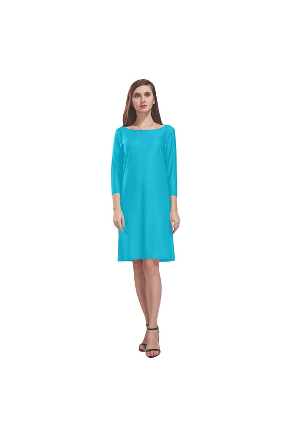 Blue Atoll Rhea Loose Round Neck Dress - Objet D'Art