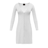 Micro striped Ladies Cardigan - Objet D'Art