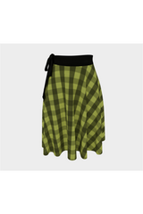 Pepper Stem Plaid Wrap Skirt - Objet D'Art