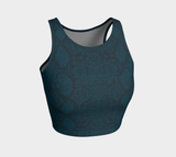Snakeskin Athletic Crop Top - Objet D'Art
