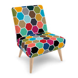 Colorful Honeycomb Occasional Chair - Objet D'Art