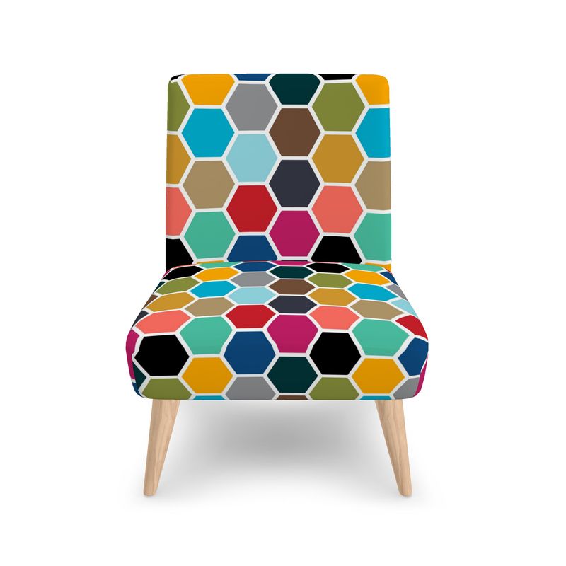 Colorful Honeycomb Occasional Chair - Objet D'Art