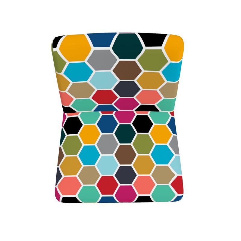 Colorful Honeycomb Occasional Chair - Objet D'Art