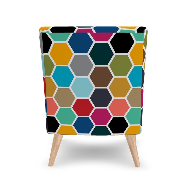 Colorful Honeycomb Occasional Chair - Objet D'Art