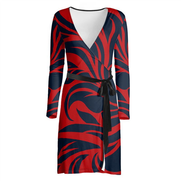 Lush Leaf Wrap Dress - Objet D'Art