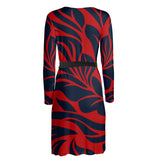 Lush Leaf Wrap Dress - Objet D'Art
