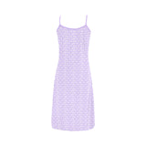 lavender key print 3 Alcestis Slip Dress (Model D05) - Objet D'Art