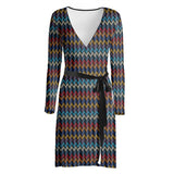 Wonder waves Wrap Dress - Objet D'Art