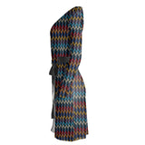 Wonder waves Wrap Dress - Objet D'Art