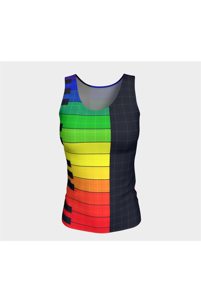 The Color of Music Fitted Tank Top - Objet D'Art
