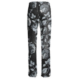 Silver Roses Women's Trousers - Objet D'Art