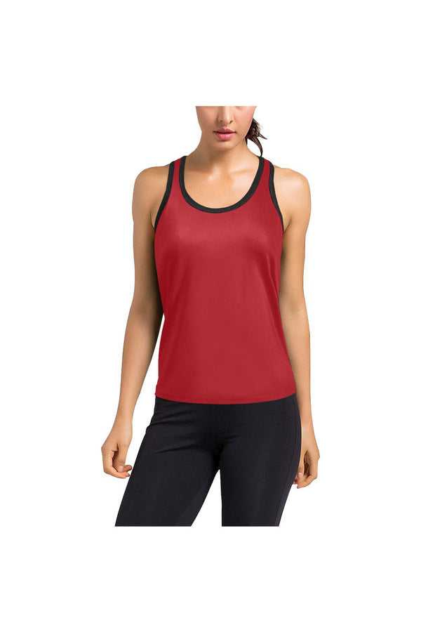 Tomato Red Women's Racerback Tank Top - Objet D'Art