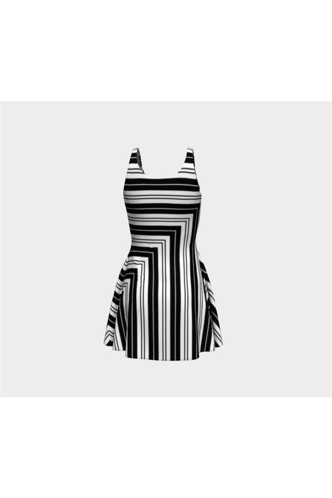 Bold Stripe Flare Dress - Objet D'Art Online Retail Store