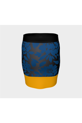 Floral Midnight Fitted Skirt - Objet D'Art