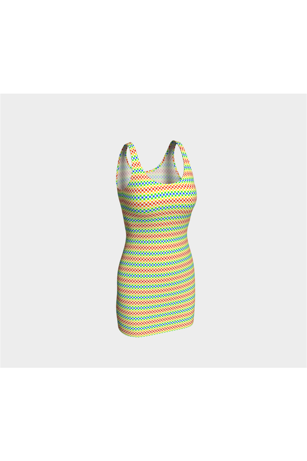 Rainbow Bright Bodycon Dress - Objet D'Art