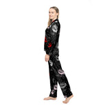 Polyglot Kisses Women's Satin Pajamas - Objet D'Art