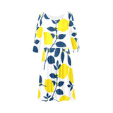 Lemon Spice Tethys Half-Sleeve Skater Dress - Objet D'Art