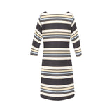 Preppy Stripe Rhea Loose Round Neck Dress - Objet D'Art