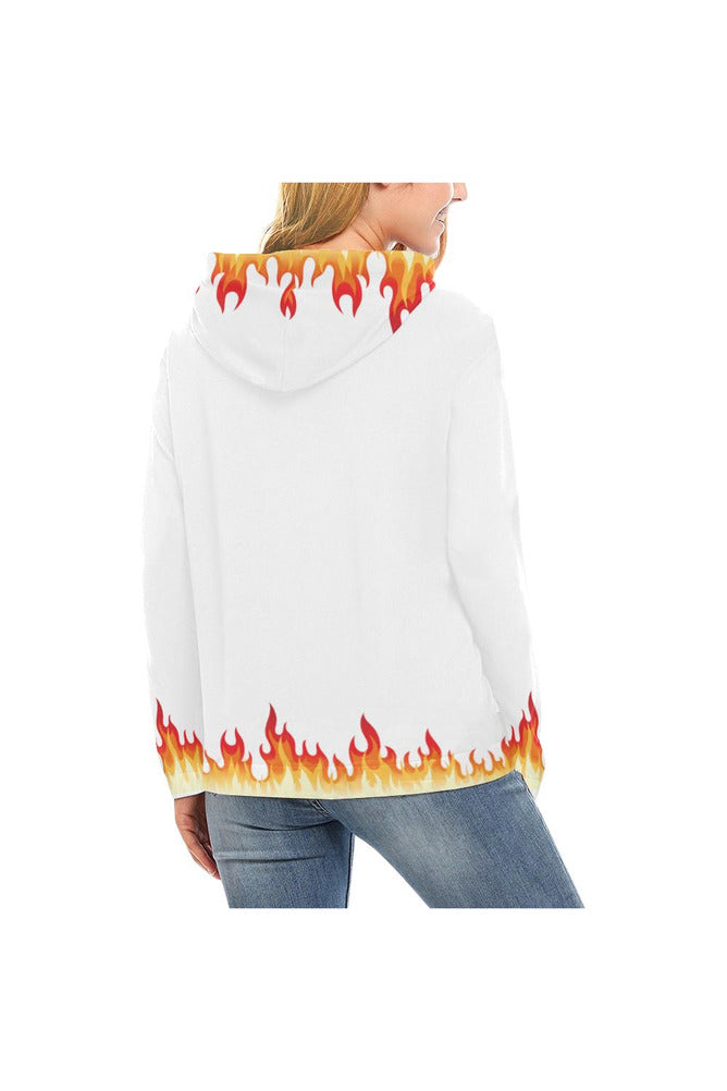 flame 1 All Over Print Hoodie for Women (USA Size) (Model H13) - Objet D'Art