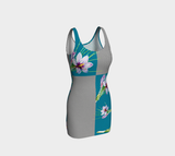 Floral Polkadot Bodycon Dress - Objet D'Art