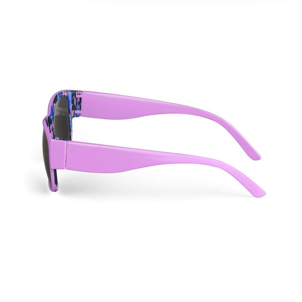 Pinkish Purple Floral Sunglasses - Objet D'Art
